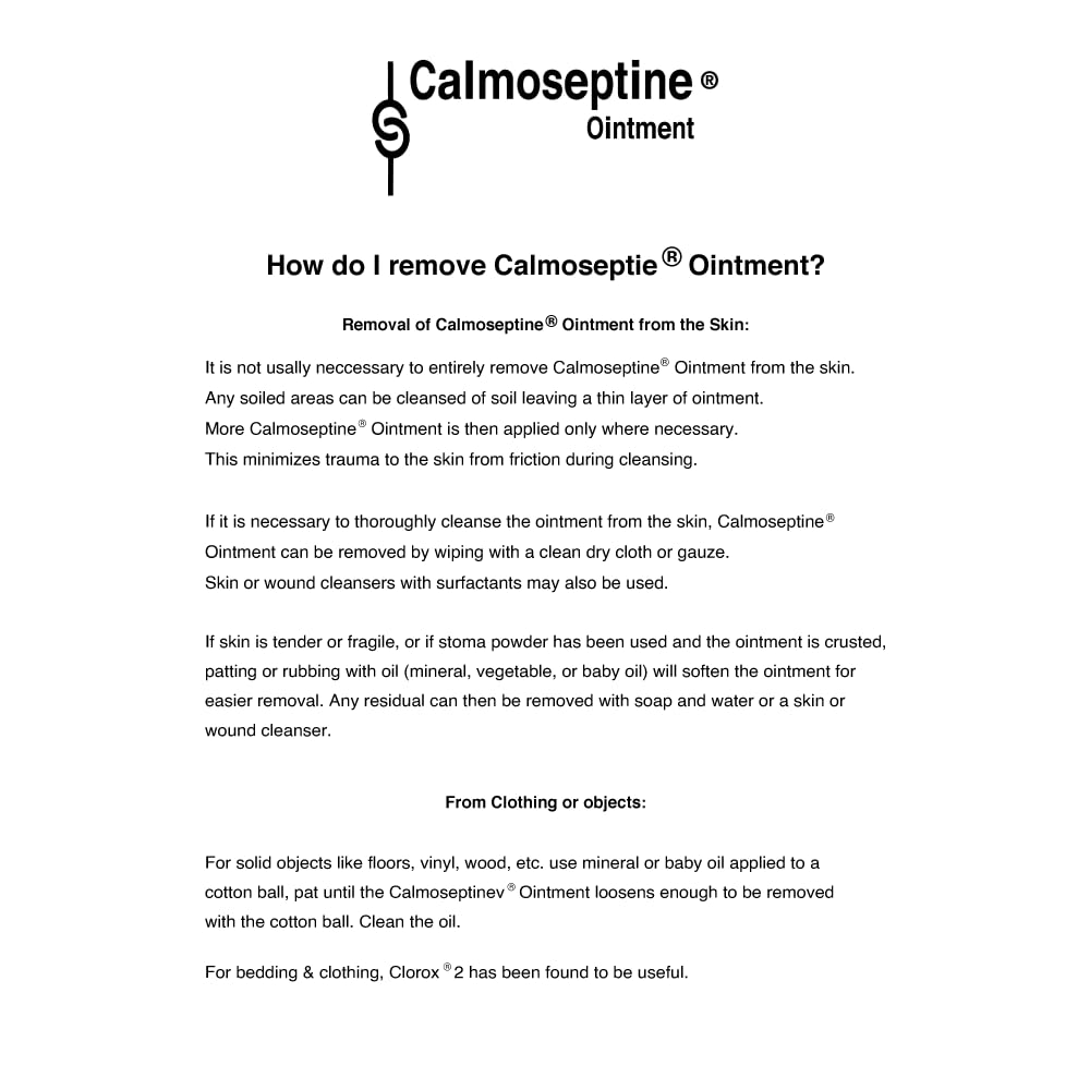 Calmoseptine Ointment Tube, 4 Ounce