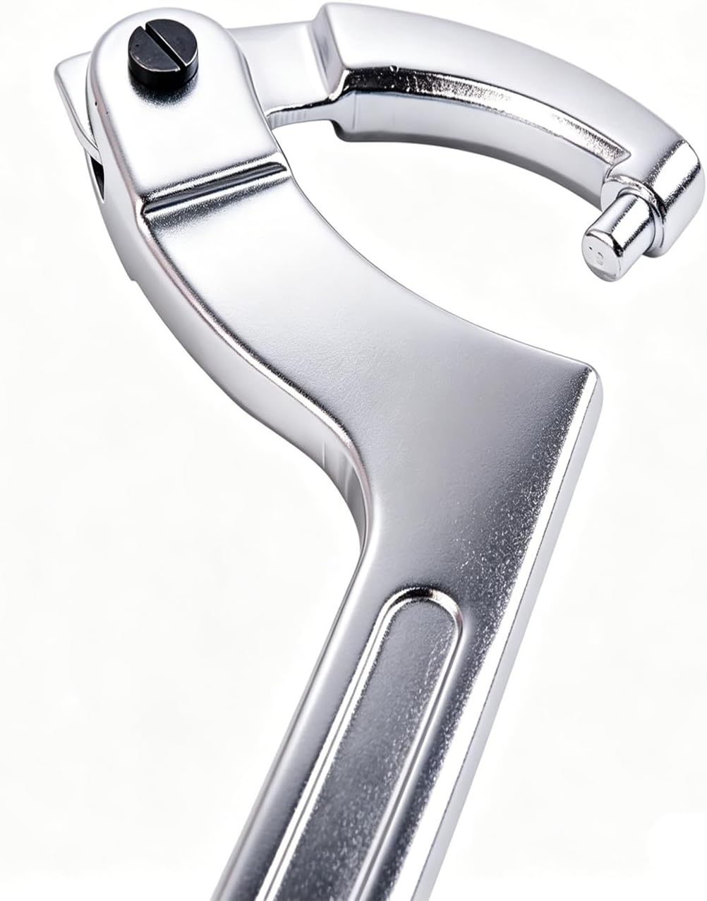 Chrome Vanadium C Pin Spanner Adjustable Hook Wrench, Round Head 19-51mm