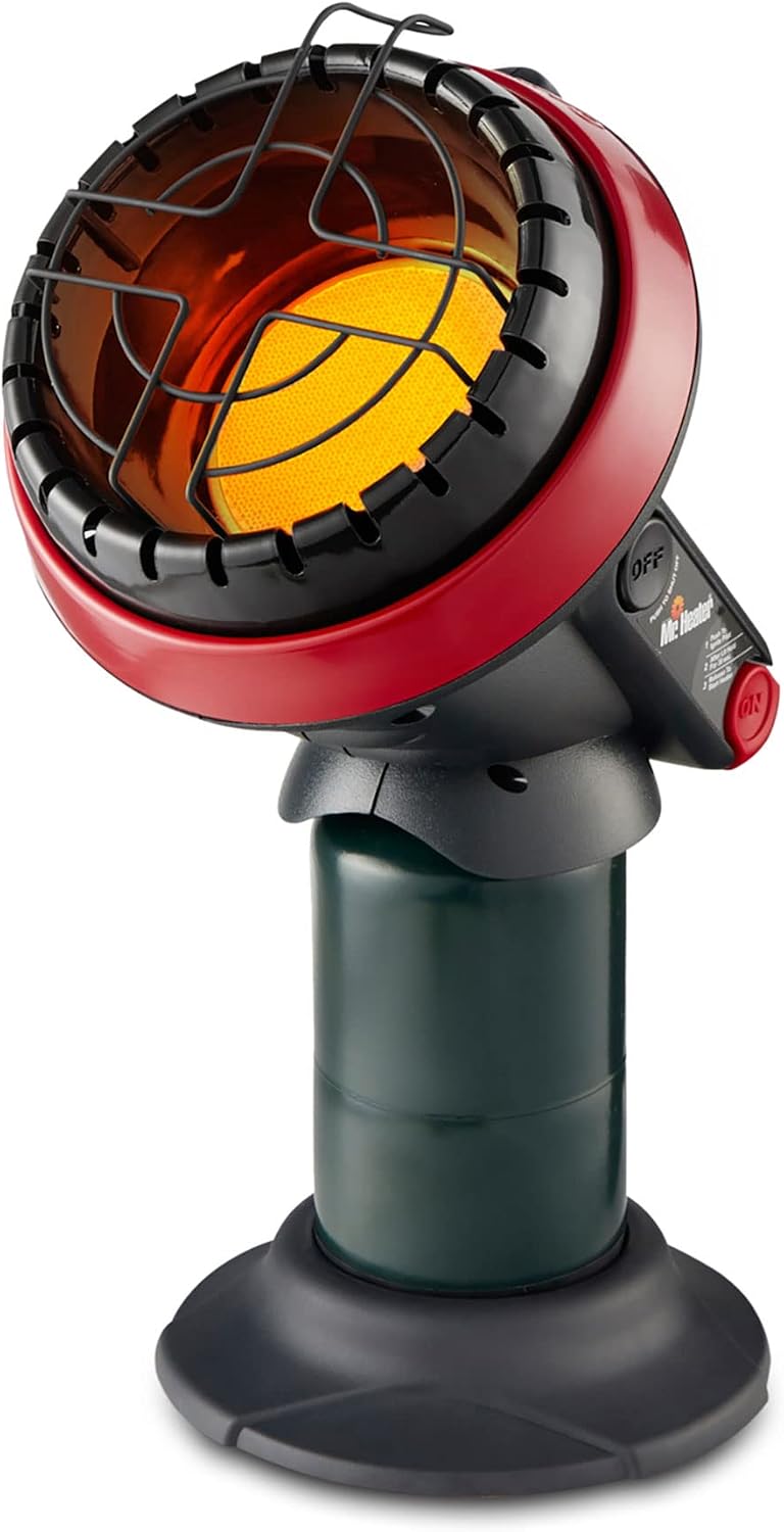 Mr. Heater 3800 BTU Portable Little Buddy Propane Emergency Heater with Push Start Button for Indoor and Outdoor Use, (2 Pack)