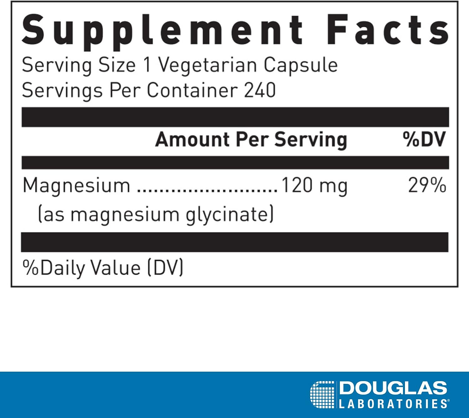 Douglas Laboratories Magnesium Glycinate | Supports Normal Heart Function and Bone Formation | 120 Capsules