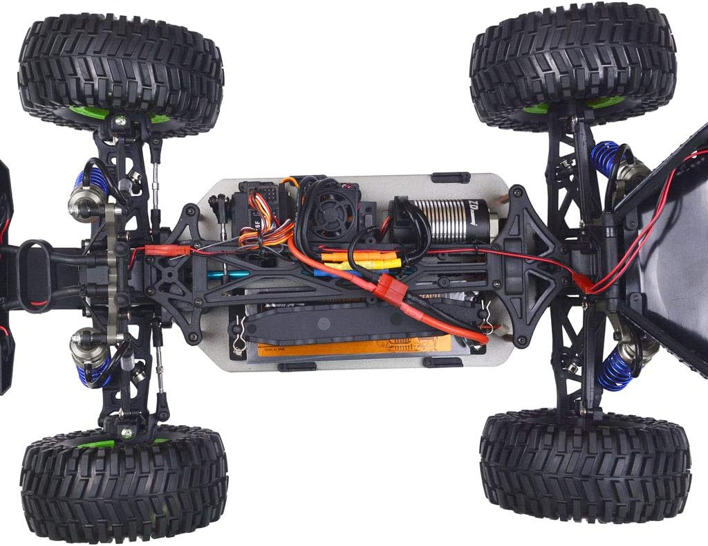 1/10 Scale 4WD RC Cars for Adults Brushless,Max 43 MPH Off-Road Fast RC Cars,Off-Road Remote Control Trucks (Green)