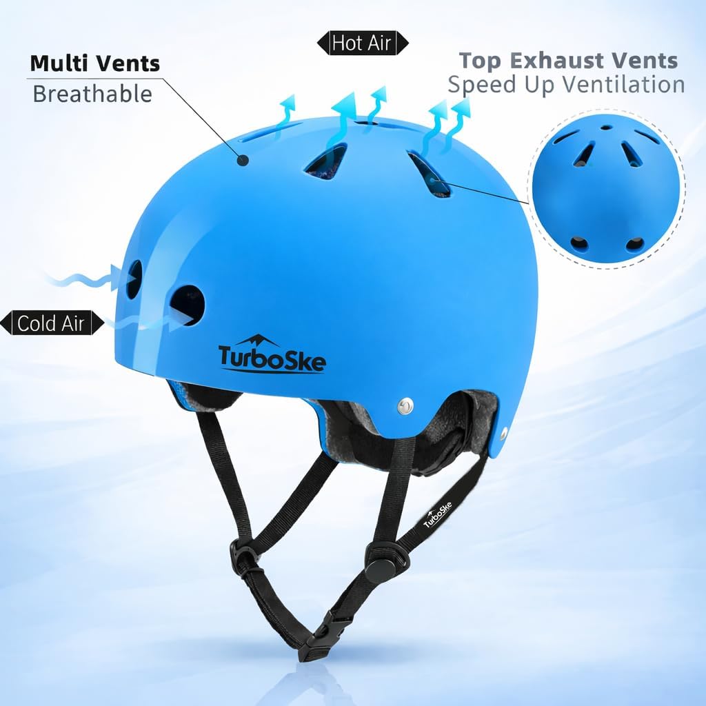 Skateboard Helmet,BMX Bike Multi-Sport Helmet for Youth,Men Women