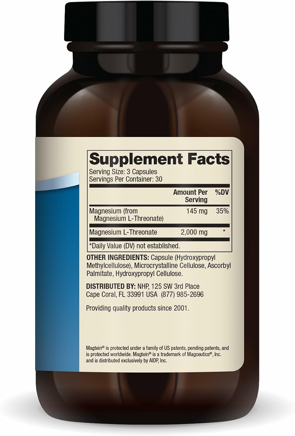 Dr. Mercola Magnesium L-Threonate, Magnesium Advanced Supplement with Magtein, 2000 mg per Serving, High Bioavailability for Cognitive Support, Memory & Brain Health, Non-GMO, Gluten Free, 90 Capsule