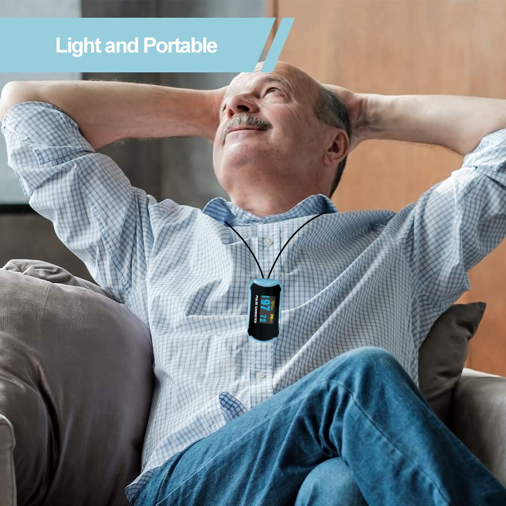 easy@Home Fingertip Pulse Oximeter - SpO2 & Heart Rate Monitor EHP029