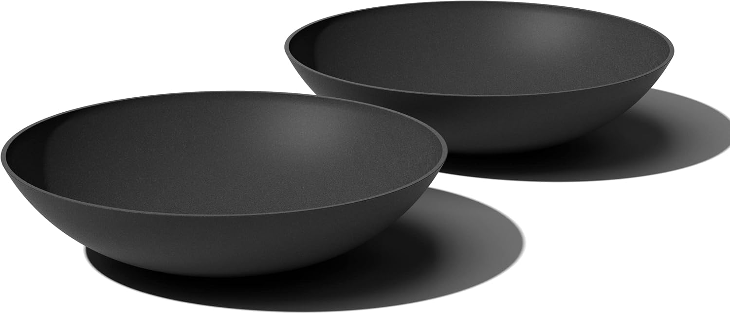 Veradek Mason Series Lane Bowl - Large Outdoor Bowl Planter | Made From a Durable Plastic-Stone Composite With Pre-Drilled Drainage Holes. Modern Patio/Tabletop Décor