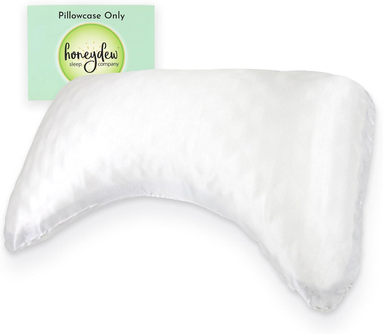 Honeydew Queen Side Pillow Case - Fits The Scrumptious and Essence Curved Pillows for Side Sleeping - Comfortable and Soft Cooling Viscose Made from