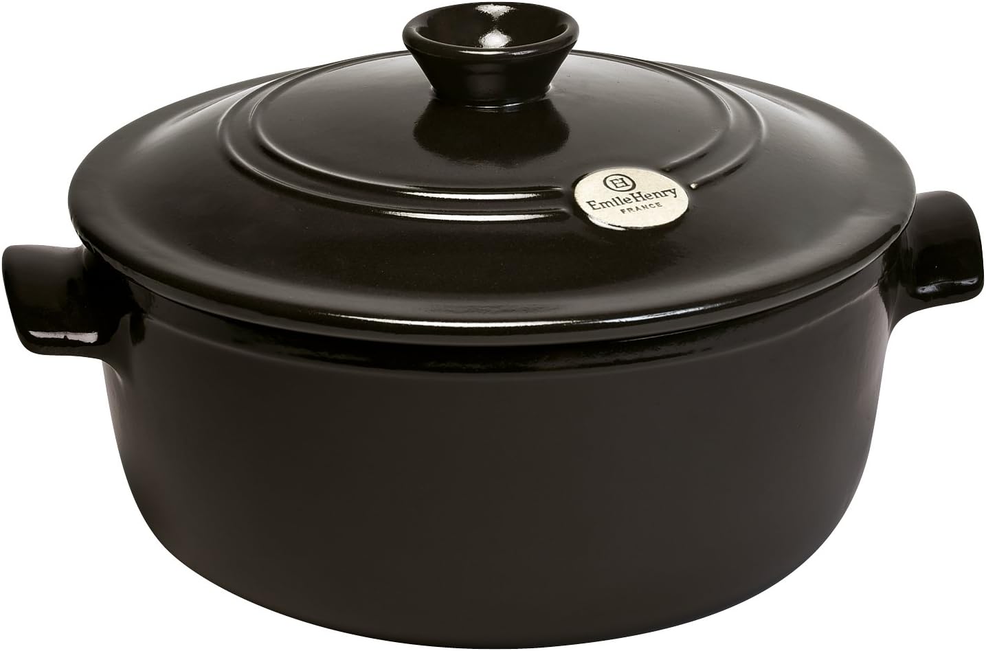 Emile Henry Flame Round Stewpot Dutch Oven, 5.5 Quart, Burgundy