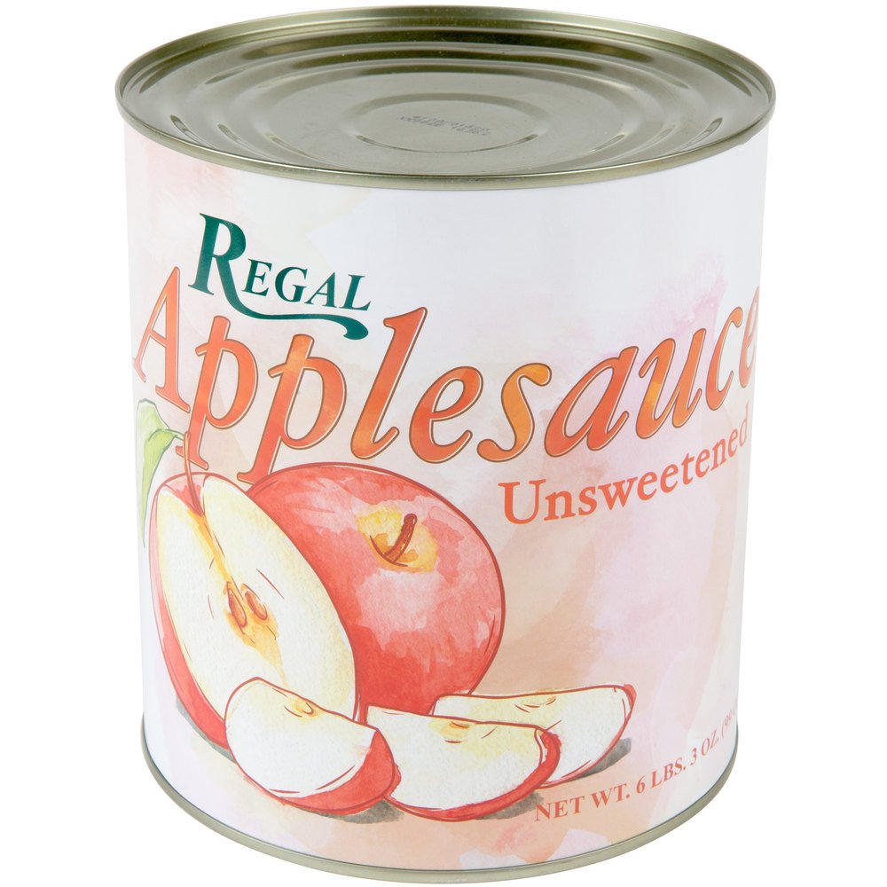 TableTop King #10 Can Unsweetened Apple Sauce - 6/Case