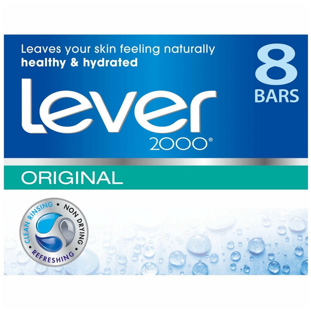 Lever 2000 Original Refreshing Bar Soap, Perfectly Fresh 4 oz, 2 ea