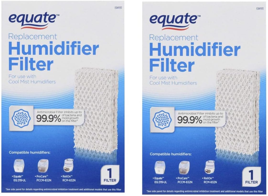 Equate Replacement Humidifier Filter 2-Pack