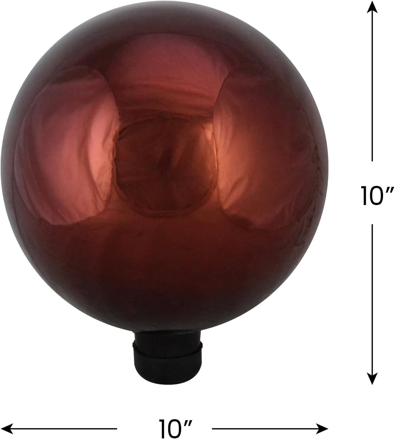 Northlight HB16068 Berry Shiny Outdoor Patio Garden Gazing Ball, 10", Red