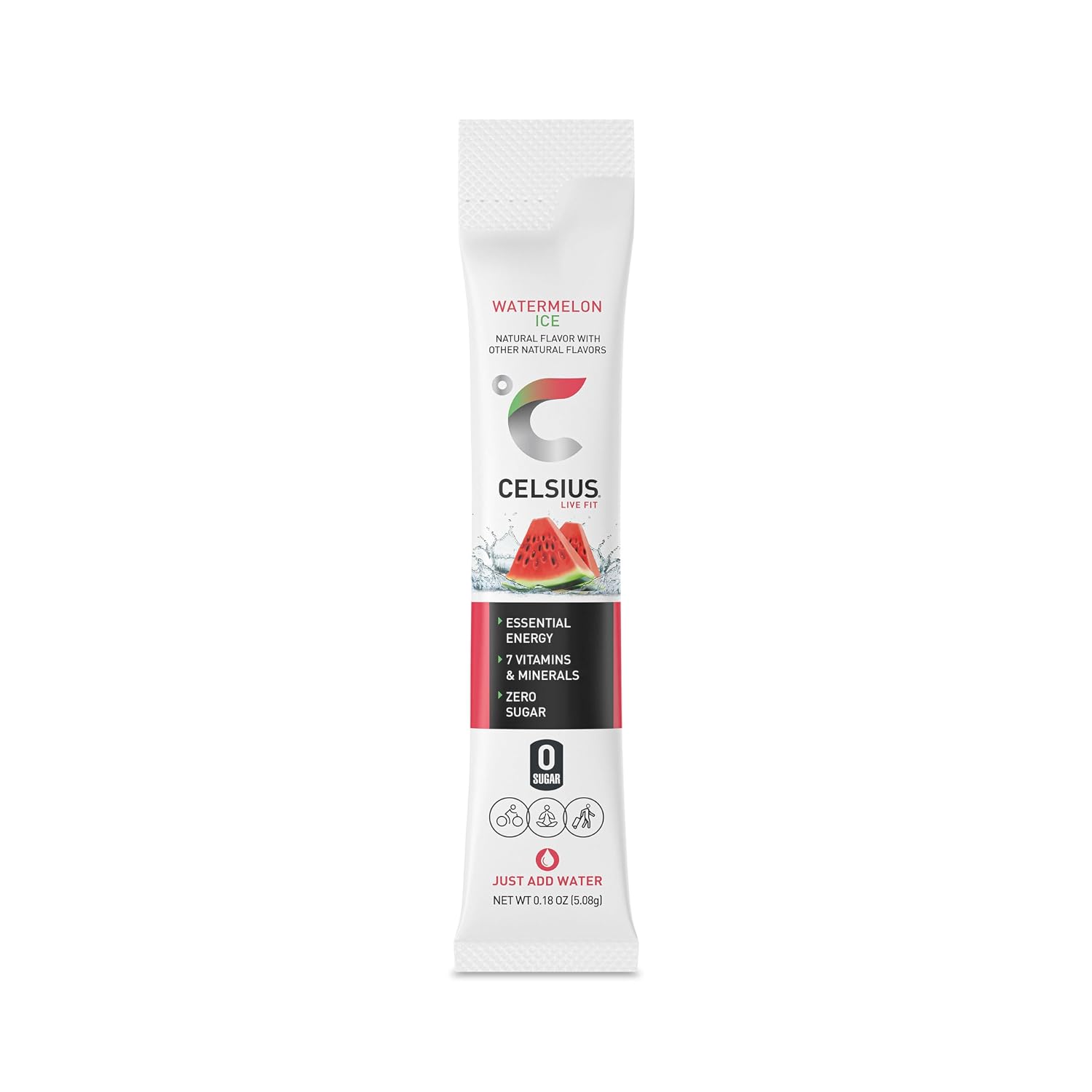 CELSIUS On-The-Go Powder Stick Packs, Zero Sugar (14 Sticks per Pack)
