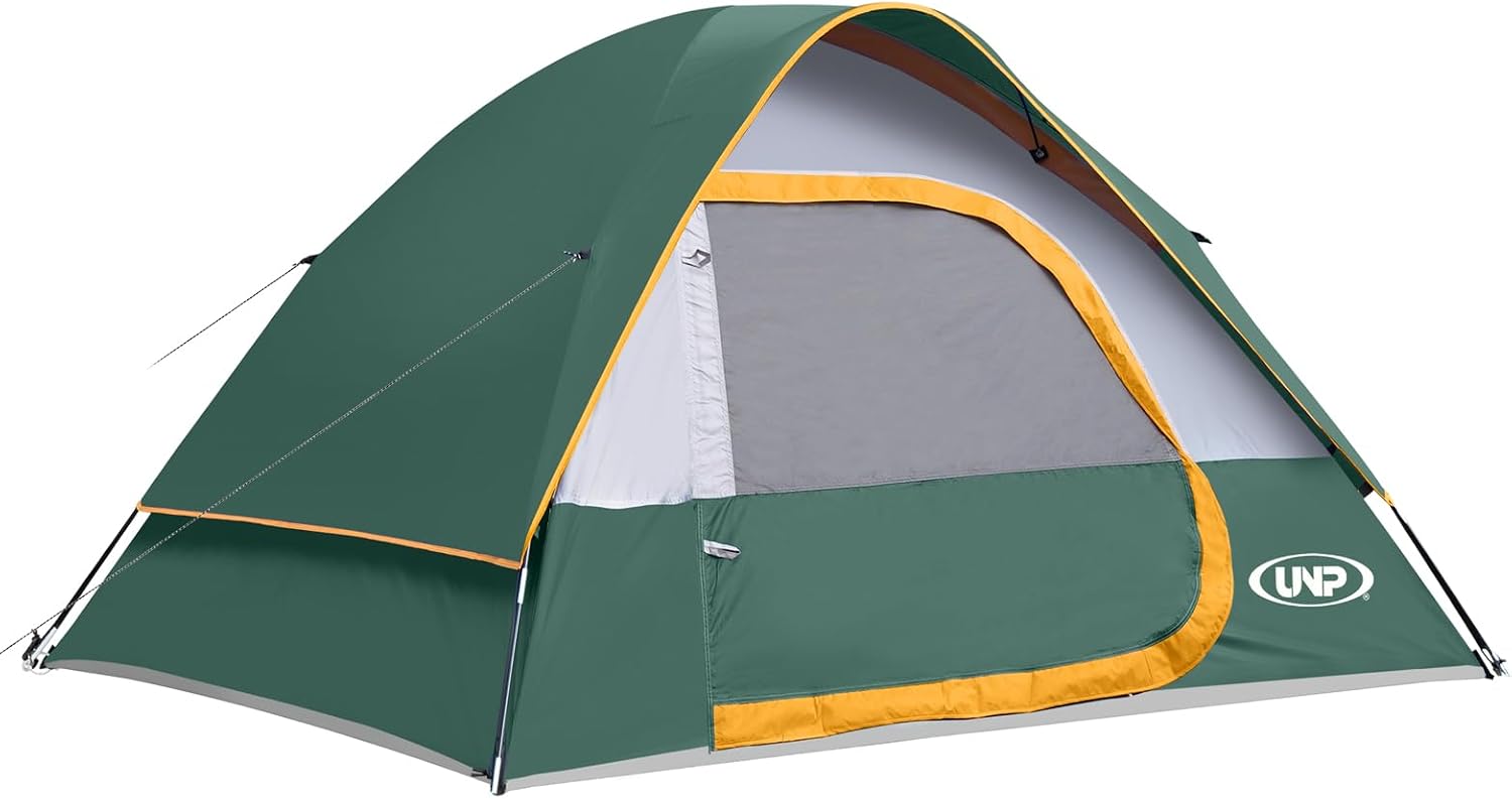 Camping Tent 2-4 Person, Waterproof Windproof Tent with Rainfly Easy Set up-Portable Dome Tents for Camping…