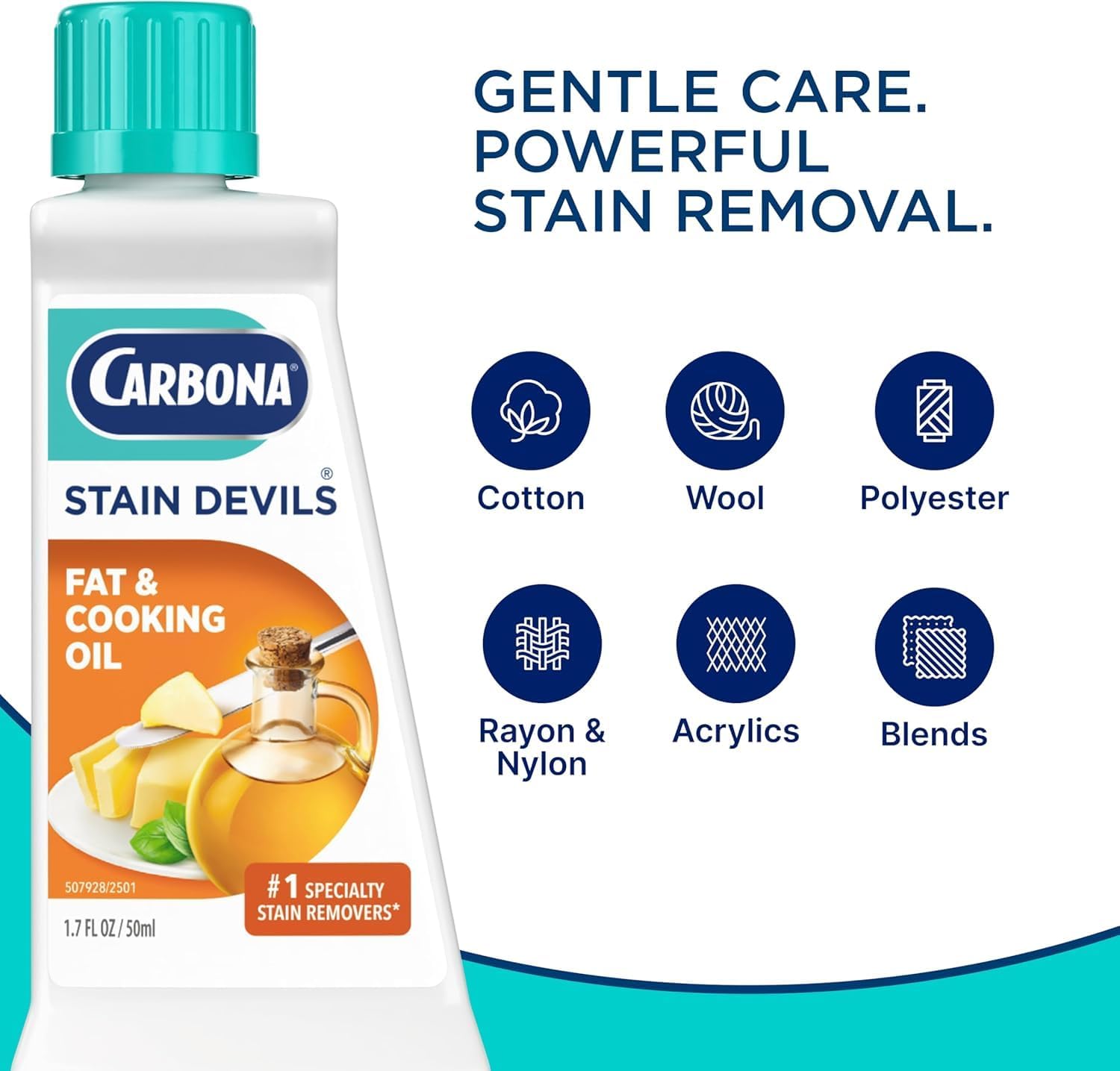 Carbona Liquid Stain Devil Food Clean Up Combo Set | Spot Stain Remover for Clothes