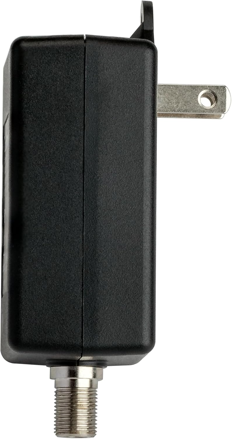 Channel Master Power Adapter with Integrated Power Inserter - Supports Powering of Most Brand Amplifiers and Preamplifiers Over Coaxial Cable