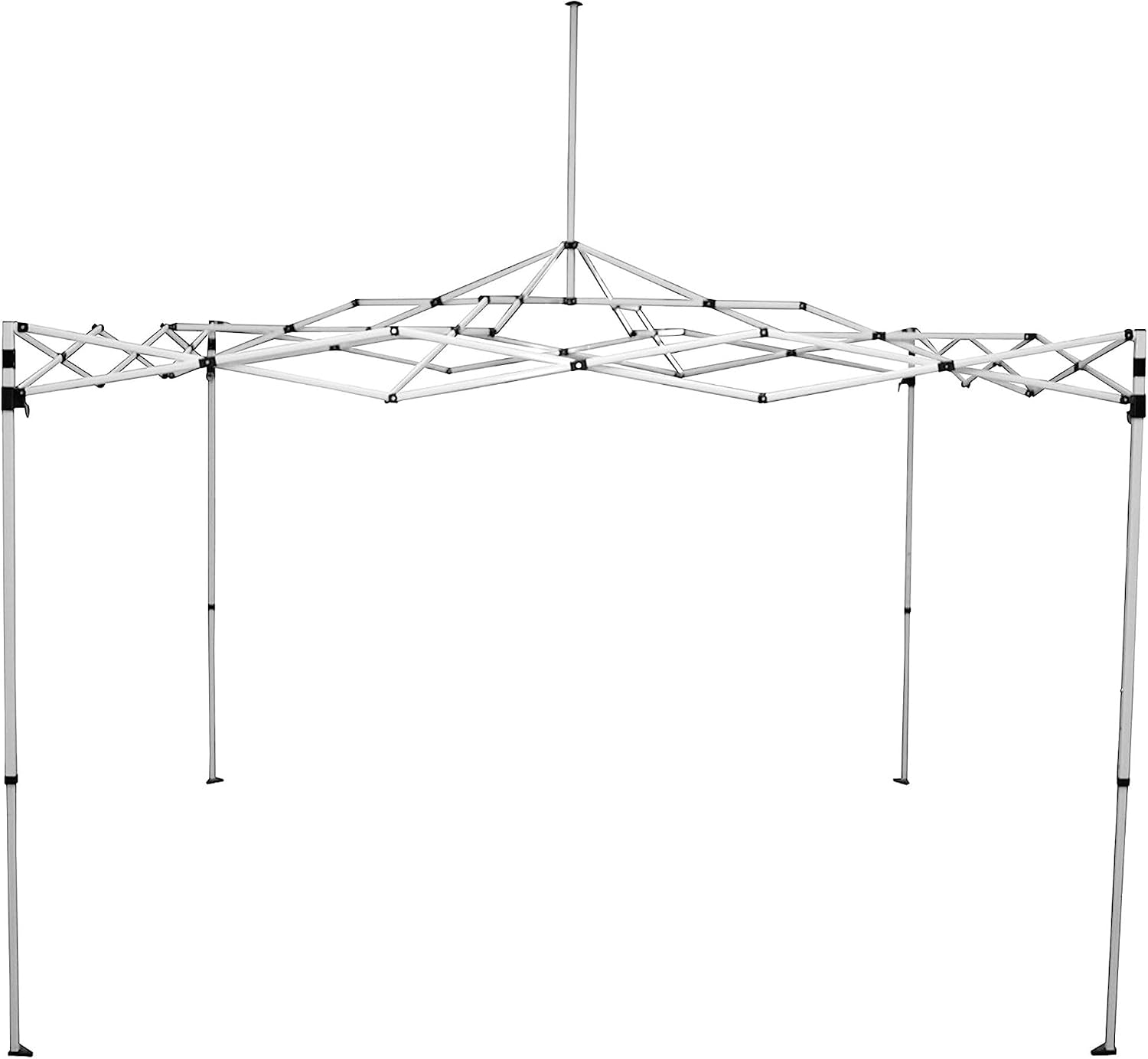 Caravan Canopy 12 by 12 Foot Polyester Straight Steel Leg Instant Pop Up Canopy Tent with Adjustable Height for Outdoor Events, Blue | 150D polyester top with 99 percent UV protection, 3 height settings to 9 ft, steel frame, roller bag and 4 stakes