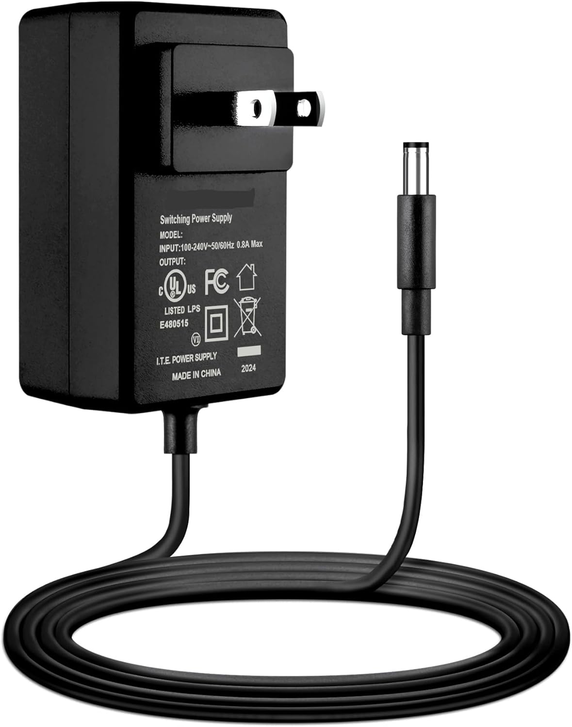 5ft UL 12V 2A-3A AC Adapter Charger for Pioneer TSP-16 Toraiz SP-16 Studio Grade Sampler Power with Extension 6ft Connectcor Plug Cable Mains
