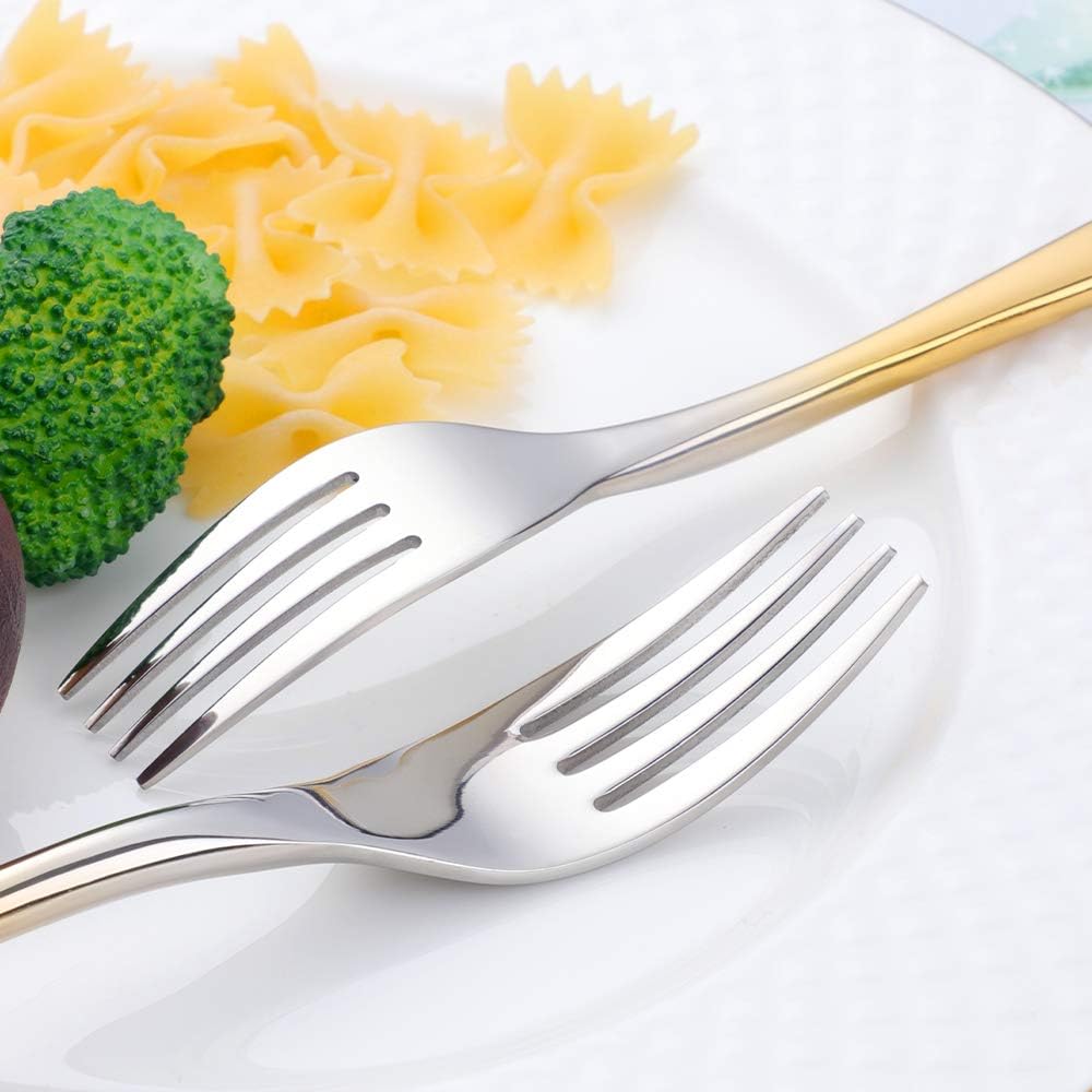 Silverware Set Stainless Steel 20 Piece Flatware Set Kitchen Cutlery Heavyweigh Utensil Service for 4 Include Knife Fork Spoon, Mirror Finish