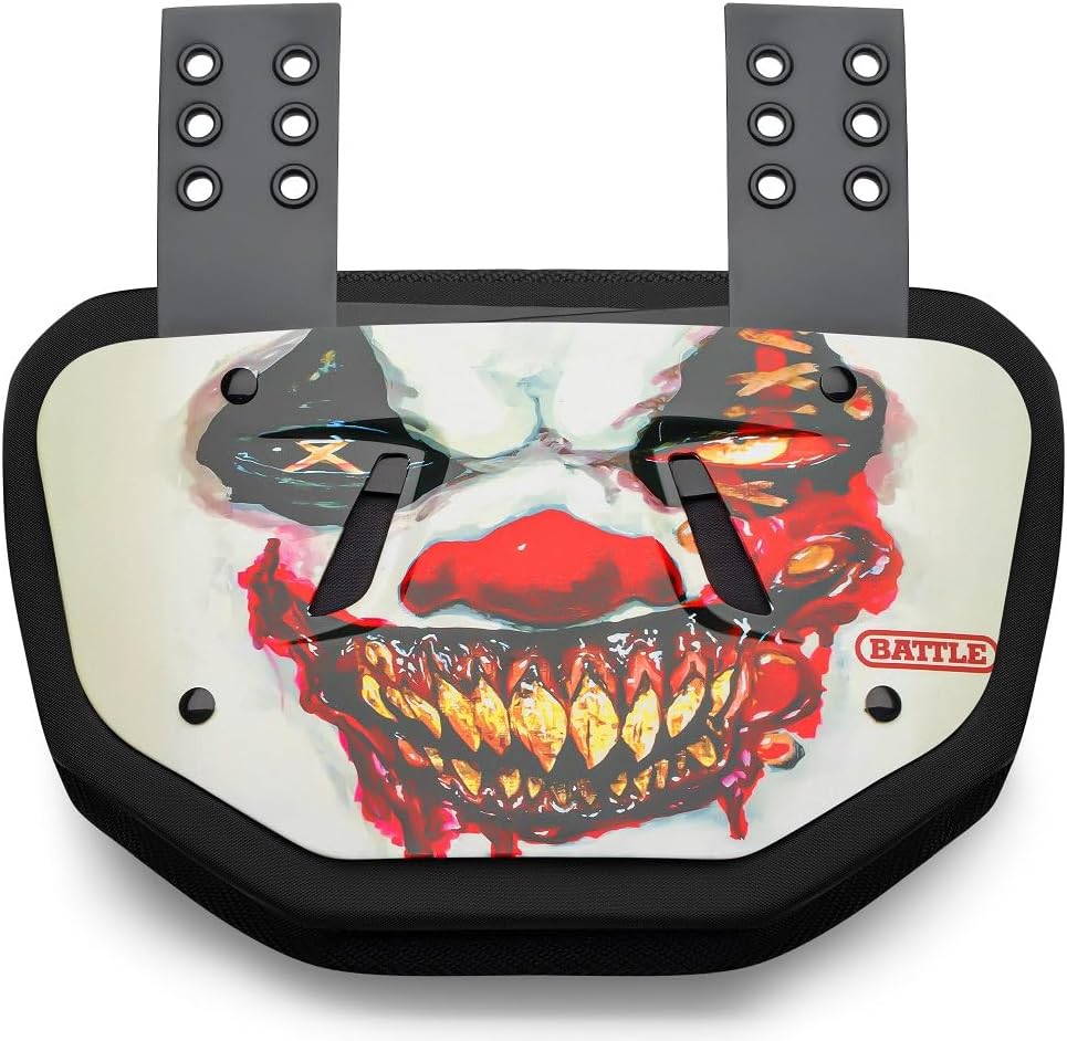 Battle Sports Novelty Football Back Plate, Kids, Adults