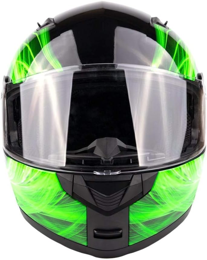Adult Modular Motorcycle Helmet DOT w/Retractable Sunglass Full Face Flip-up Typhoon TH158