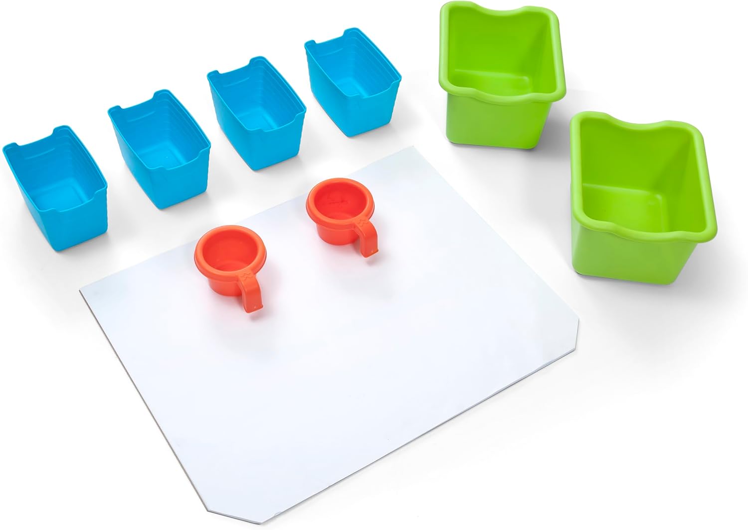 Step2 Jumbo Art Easel, Kids Art Activity Table, Double-Sided Dry Erase and Chalkboard, Storage Bins and Trays