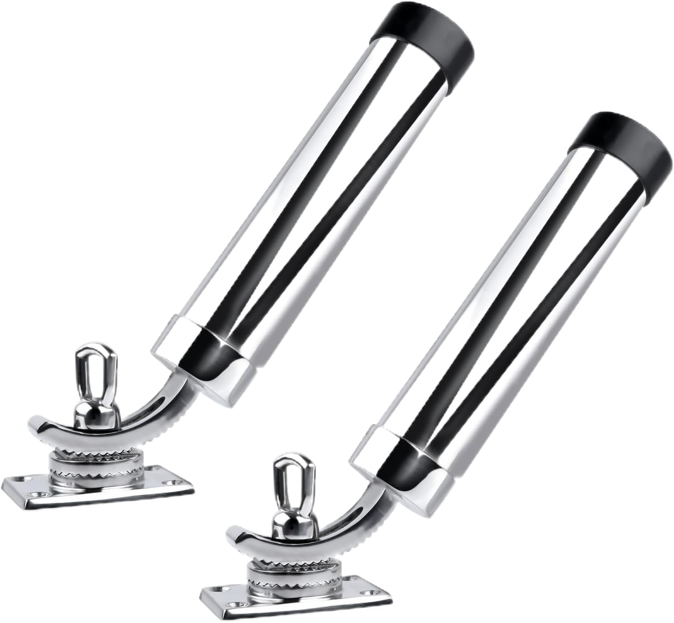 Deck Mount Fishing Rod Holder, Marine Grade Stainless Steel Adjustable Fishing Rod Holders, Support for Marine Boat Yacht