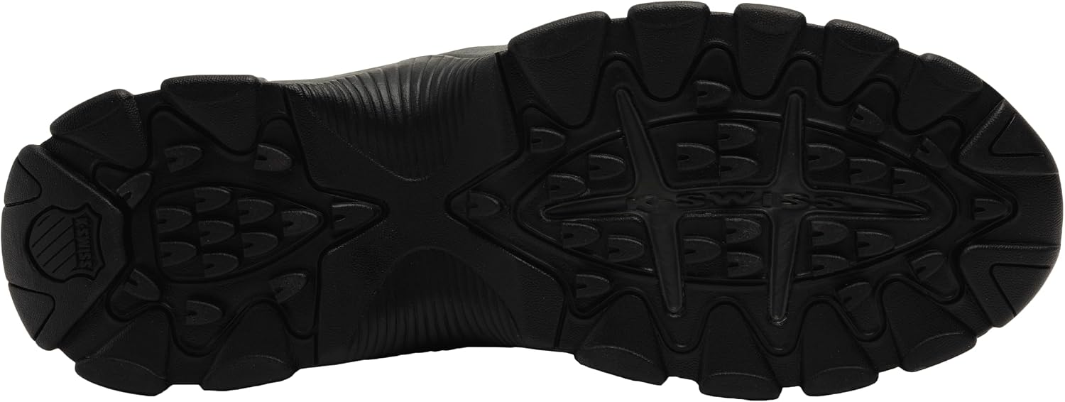 K-Swiss Men's ST329 CMF Sneaker, Wide Tennis Walking Shoes Leather Upper | Court Inspired, Tennis Heritage, Comfort Soft Cushioning, Arch Support, Wide Feet Fit, Chunky Silhouette, Classic Style.