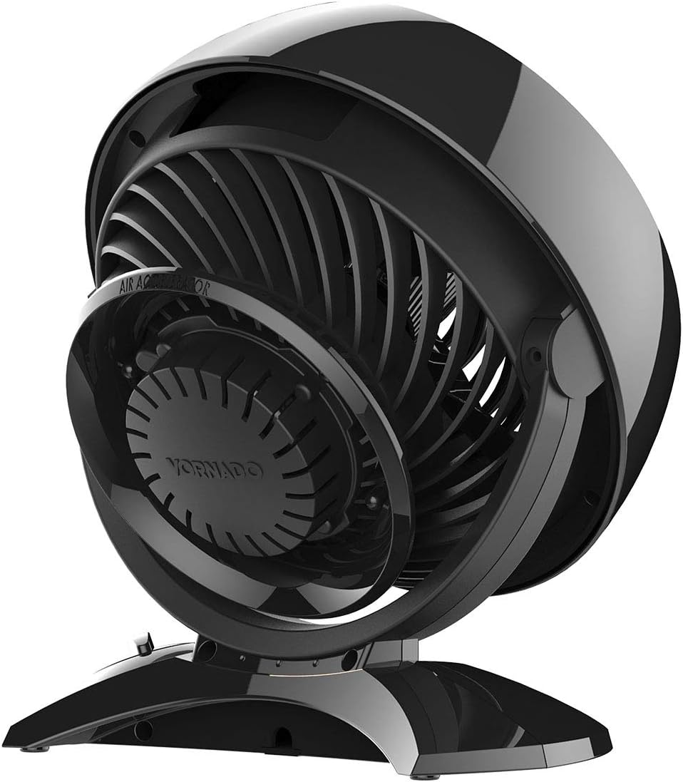 Vornado 7803 Large Pedestal Whole Room Air Circulator, Fan with Adjustable Height, 33-40 in, 3 Speed Settings, Removable Grill for Cleaning, Black Standing Floor Fan for Bedroom