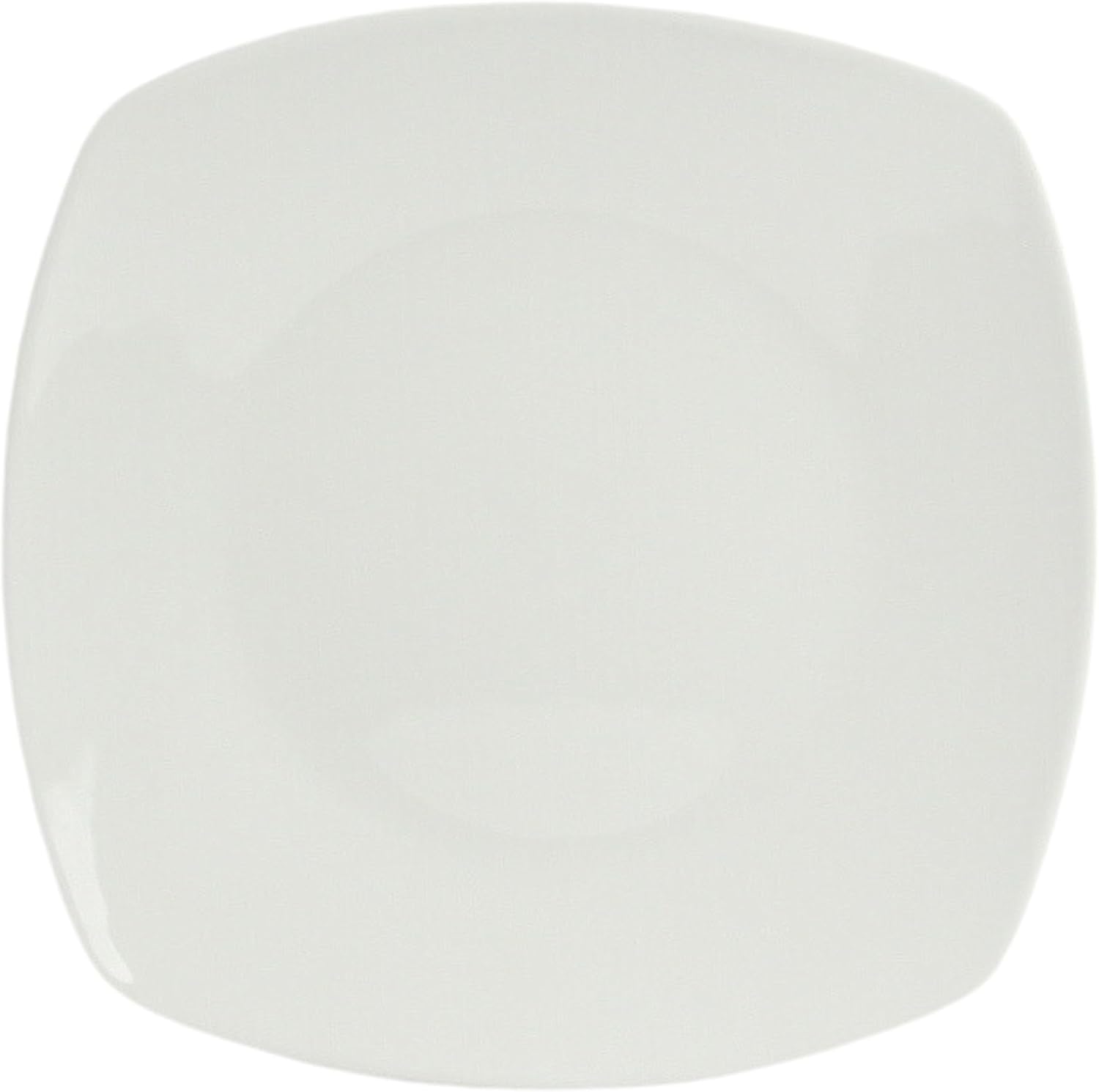 10 Strawberry Street Simply Square 16 Piece Dinnerware Set, Porcelain, White