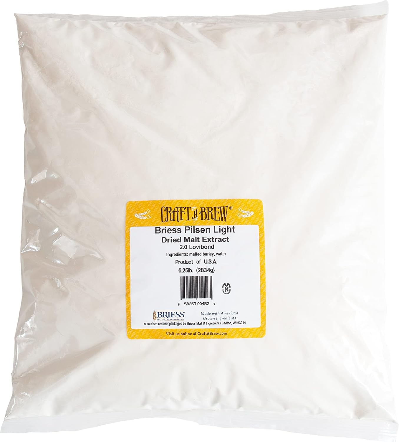 Craft a Brew - Dry Malt Extract for Brew Kit - All Purpose Base Extract - 1 Pound Bavarian Wheat - For Any Beer Style - Effective Fermentation