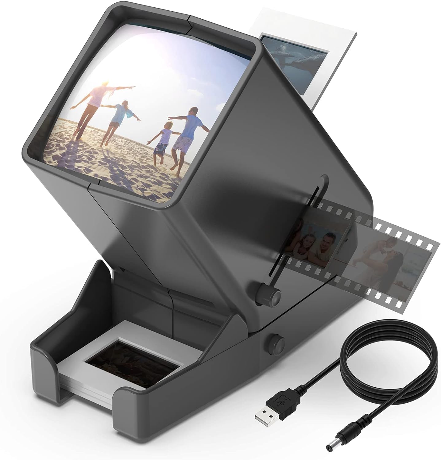 DIGITNOW!35mm Slide and Film Viewer, 3X Magnification LED Lighted Illuminated Viewing