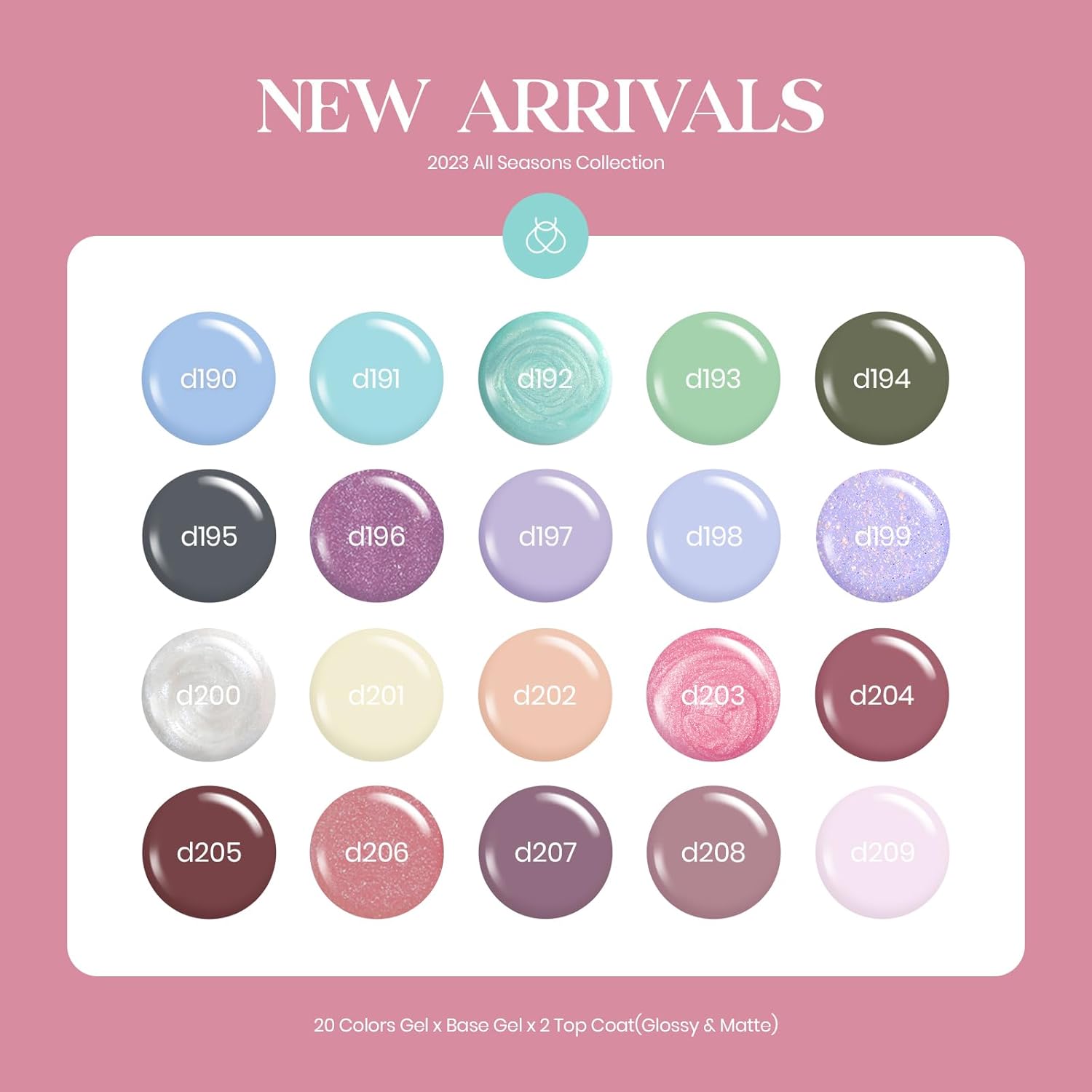 Beetles Gel Nail Polish Set with Base Glossy Matte Top Coat Macaron Gel