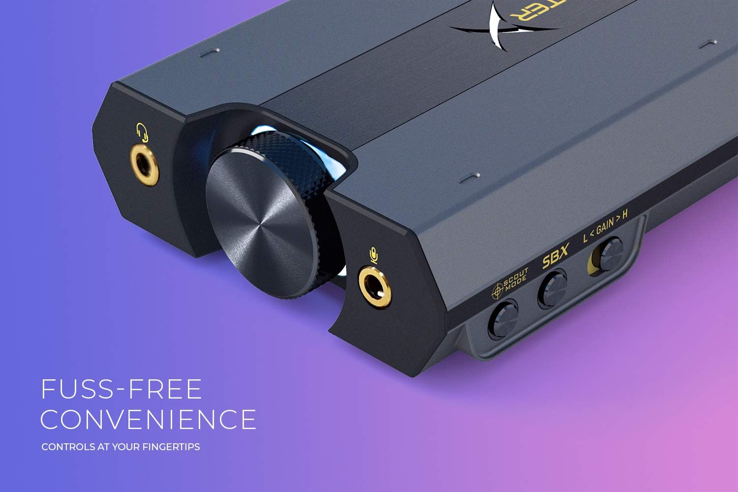 Sound BlasterX G6 Hi-Res 130dB 32bit/384kHz Gaming DAC, External USB Sound Card with Xamp Headphone Amp, Dolby Digital, 7.1 Virtual Surround Sound