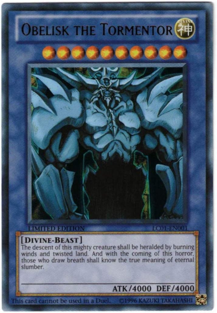 Yu Gi Oh Legendary Collection Ultra Rare God Card Set of 3 Egyptian God Cards Slifer, Obelisk Ra (Limited Edition) Ultra Rare Version