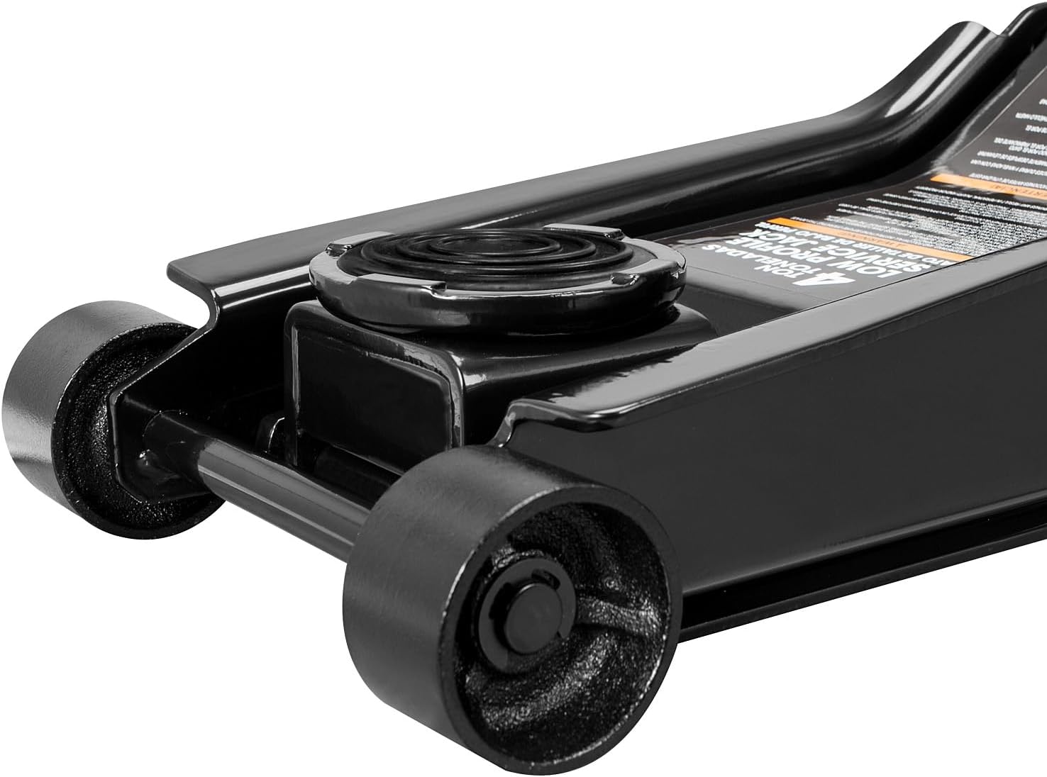 Torin T83505W BlackJack Hydraulic Low Profile Steel Racing Floor Jack with Single Piston Quick Lift Pump, 3 Ton (6,000 lb) Capacity, Black