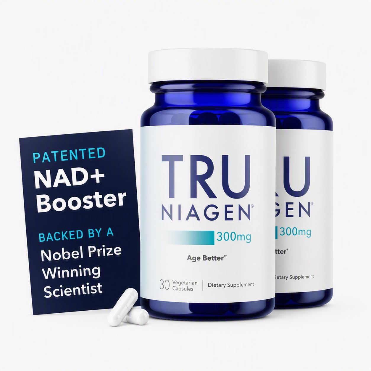 TRU NIAGEN NAD+ Supplement, Nicotinamide Riboside 300mg, 30 Daily Servings