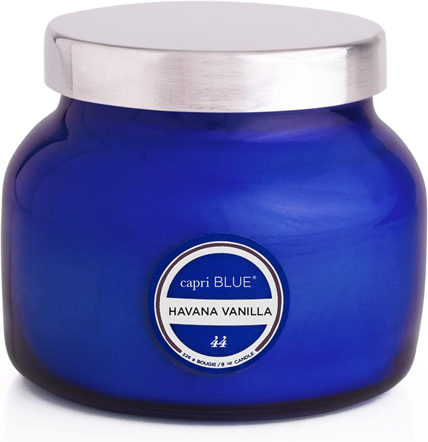 Capri Blue Scented Candles - Soy Candle Wax Blend - Jar Candles - Blue Candle Gifts for Women & Men - Luxury Candles for Home Scented with Vanilla, Bergamot & Sandalwood - Havana Vanilla (19 oz)