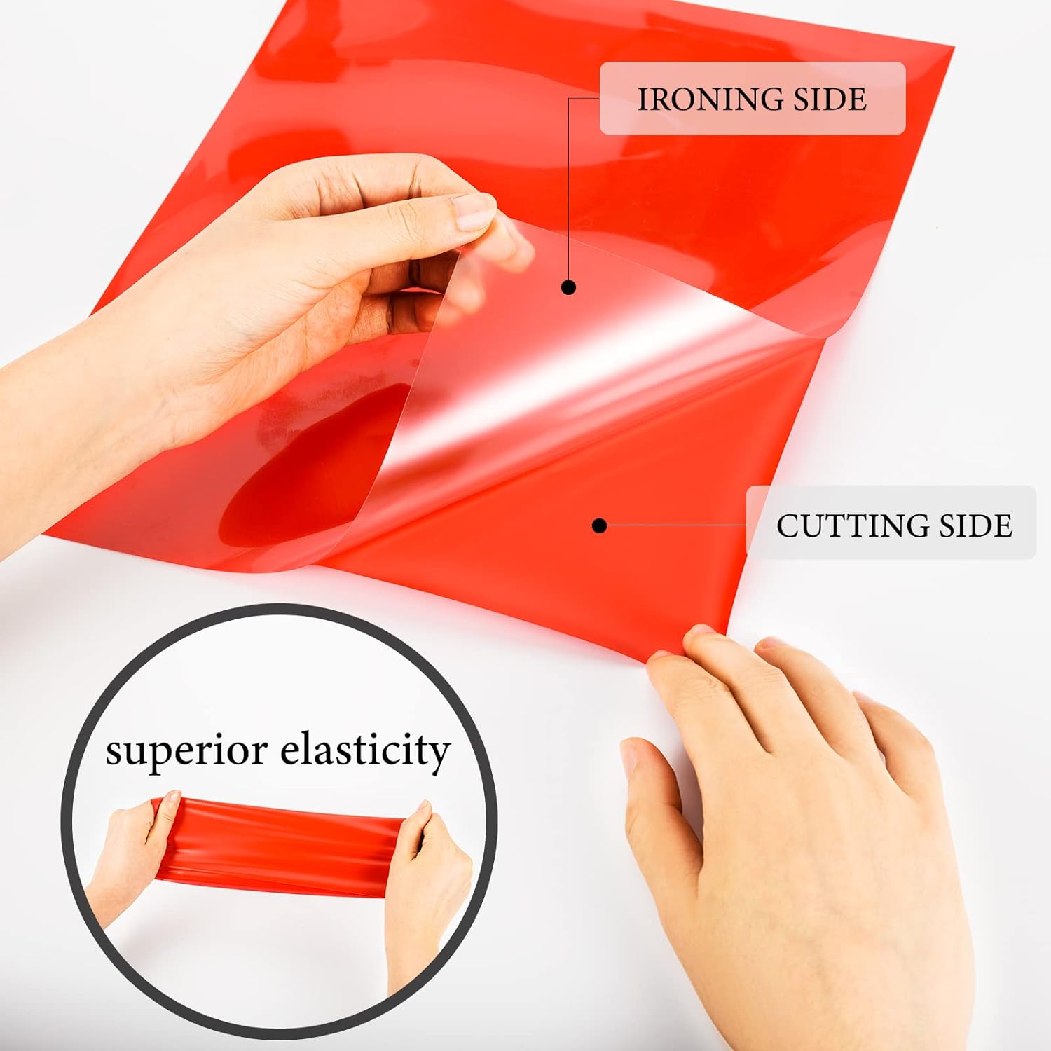 XSEINO HTV Heat Transfer Vinyl for T-Shirts 12"x10" -13Pack Perfect Iron On Vinyl for Cricut