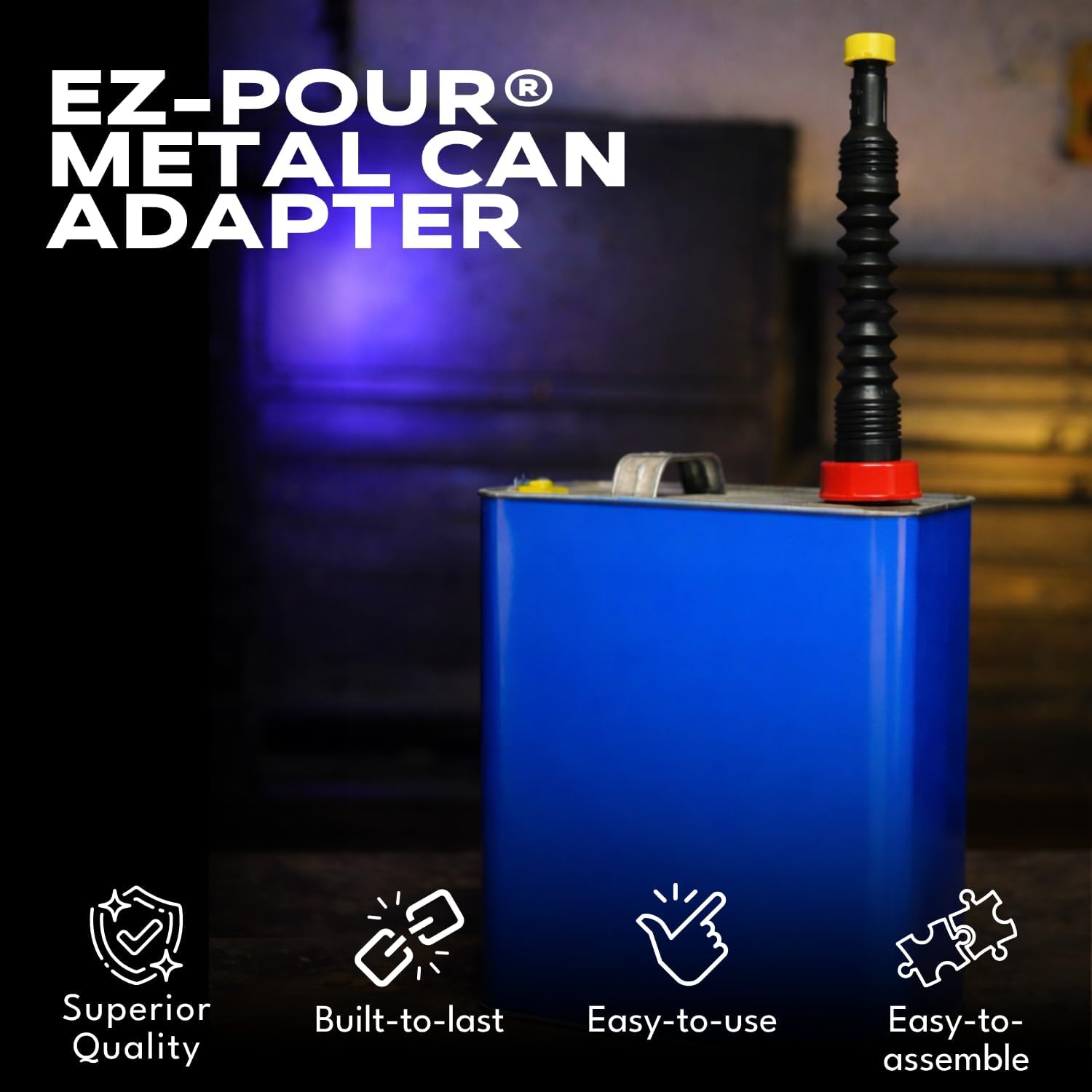 EZ-POUR® Metal Can Adapter, Fits 1-3/8 to 1-3/4 in Cans, Pack of 1 | Metal Can Adapter Fits 1-3/8