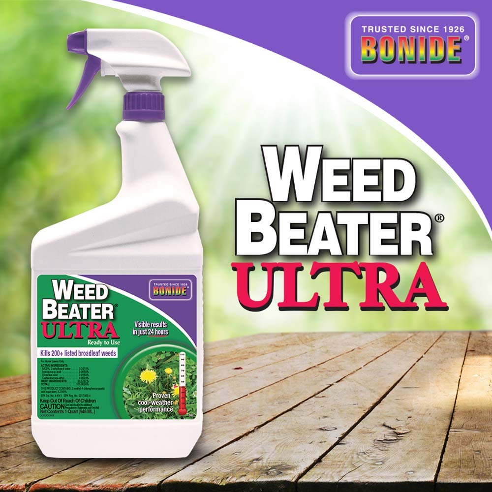 Bonide Weed Beater Ultra, 32 oz Ready-to-Use Spray | Fast-Acting Protection, Against Broadleaf Weeds, Visible Results in 24 Hours