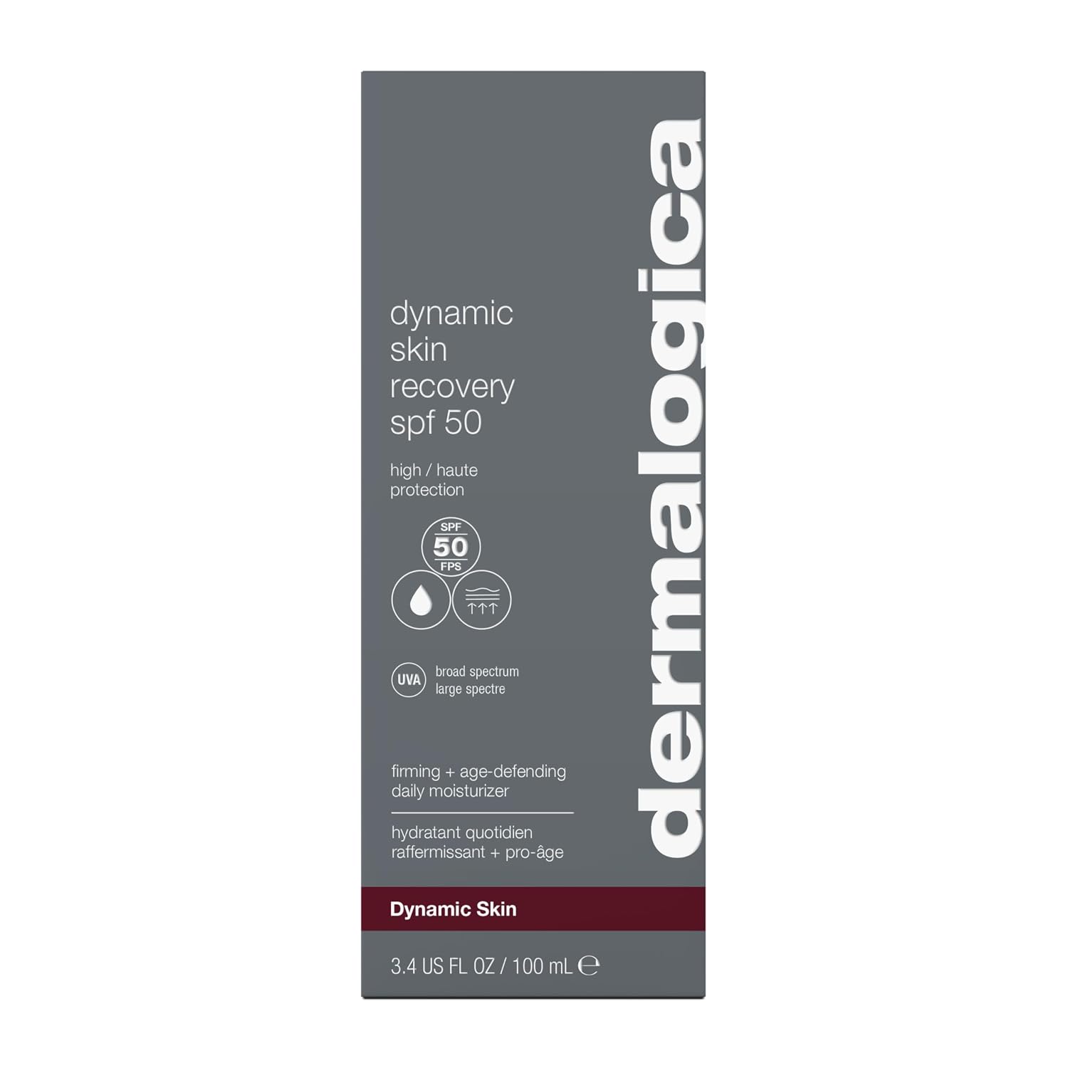 Dermalogica Dynamic Skin Recovery SPF 50, Anti-Aging Moisturizer | Firms, Hydrates, and Protects in One Step, Broad Spectrum SPF 50 with Peptides and White Tea, Non-Greasy No White Cast