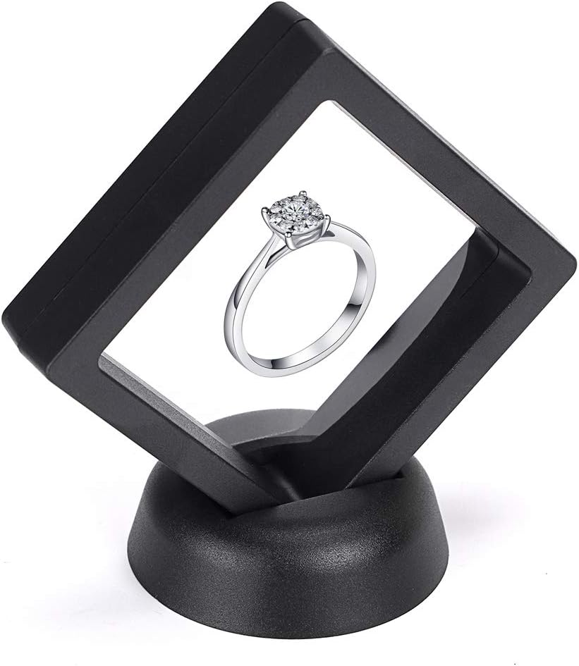 Skelang 3D Floating Display Case Display Stand Holder Suspension Frame for AA Medallion, Antique，Challenge Coin, Chip, Jewelry