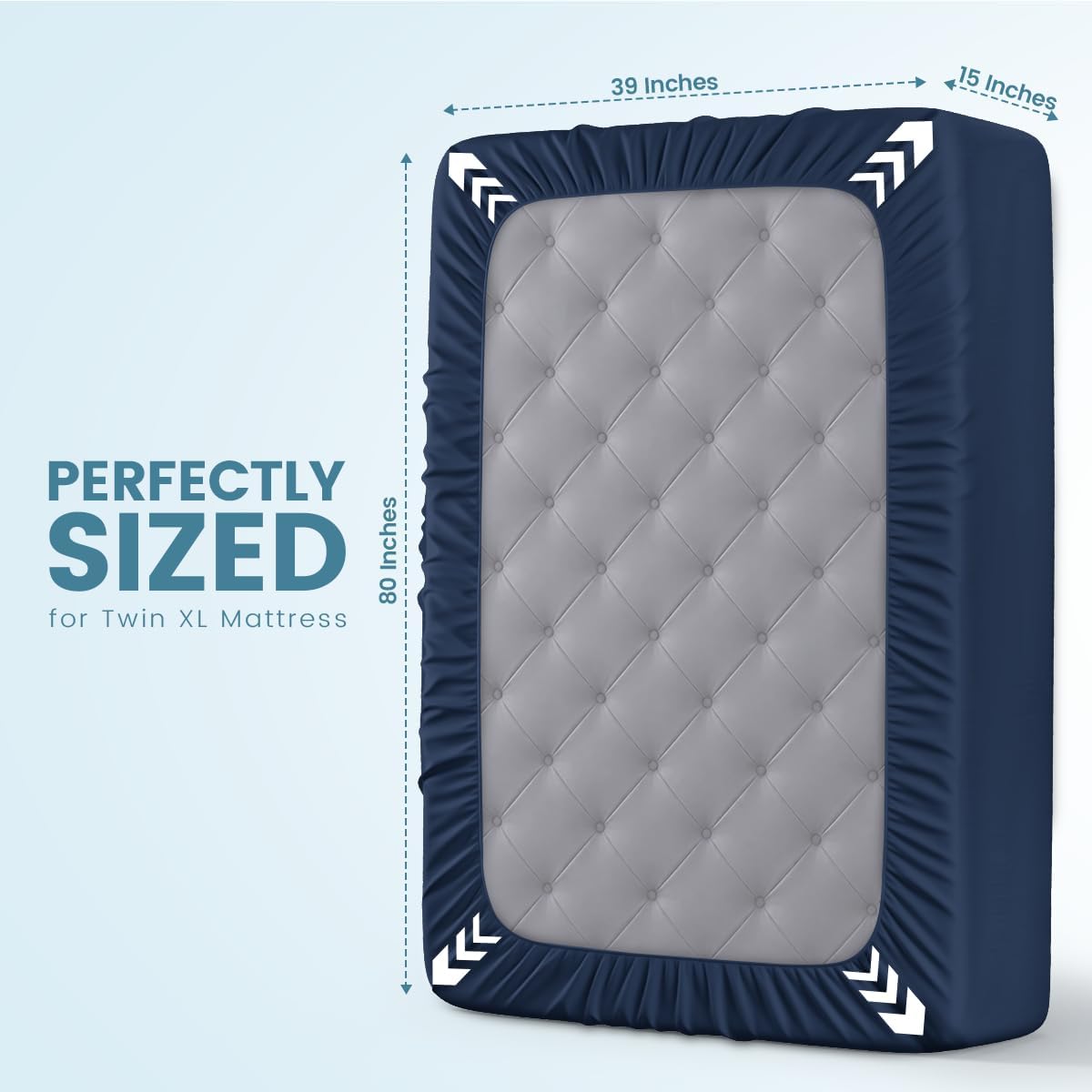 Waterproof Queen Size Mattress Protector fits Upto 17" deep Mattresses | Utopia Bedding 200 GSM Soft & Breathable Mattress Cover, Dirt-Proof, Noiseless, Machine Washable Fitted Sheet Style, White