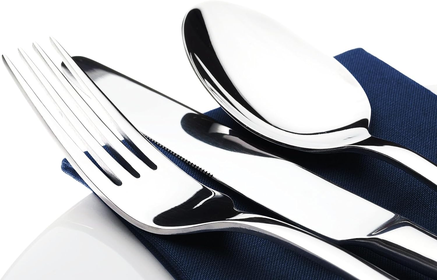 Silverware Set for 8, 40 Piece Stainless Steel Flatware Utensil Cutlery Set