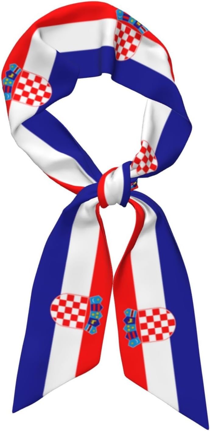 Country Flag Scarf For Women, Multi‑purpose Ribbon, Fashion Neck Hair Handbag Accessory, Versatile Bandana Headband