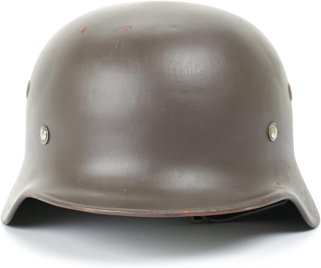 Original German WWII M40 Stahlhelm Steel Helmet- Shell Size 66, Maker Marked