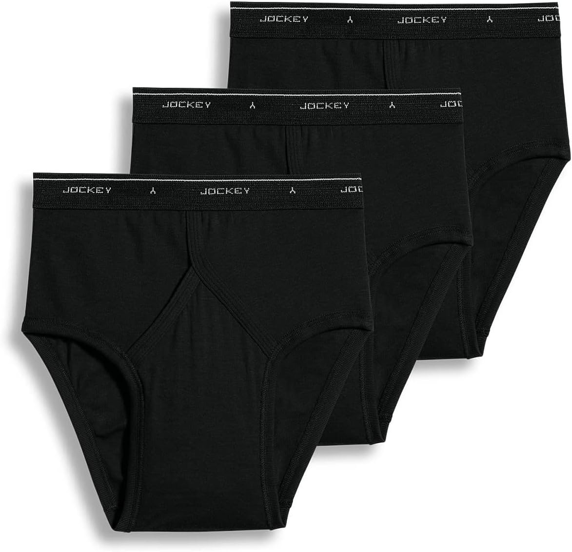 Jockey Classic Low Rise Brief- 3 Pack - 100% Cotton Underwear for Men