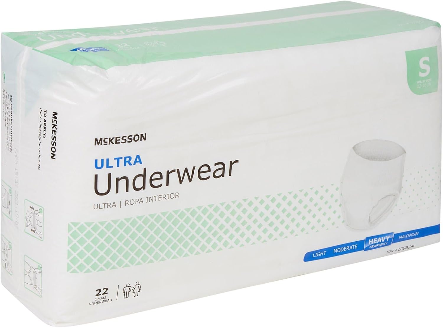 McKesson Ultra Adult Incontinence Underwear, Heavy Absorbency, 44 in, 80 ct | Postpartum and Incontinence Support