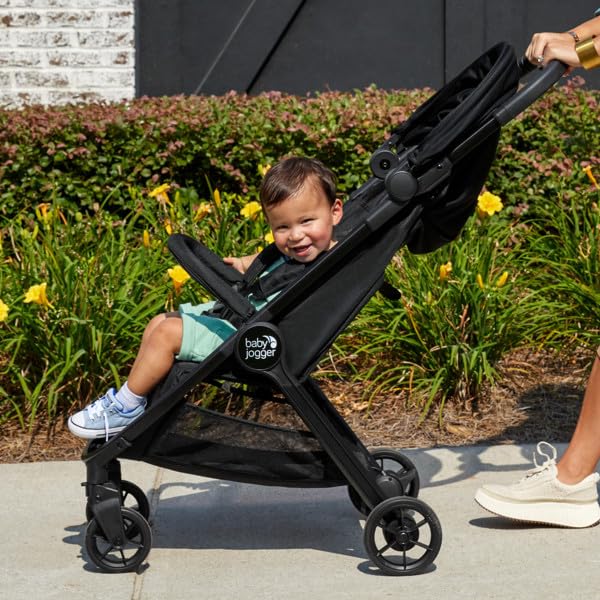 Baby Jogger® City Tour 2 Carry-On Approved Travel Stroller, Ultra-Compact Baby Stroller, Lightweight, Easy Fold, Baby Travel Essential, Pitch Black