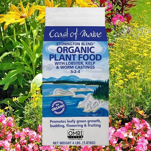 Coast of Maine CMSBO15 Stonington Blend Organic Growers Potting Soil Mix with All Natural Oceanic Ingredients for Planters and Pots, 1.5 Cubic Feet